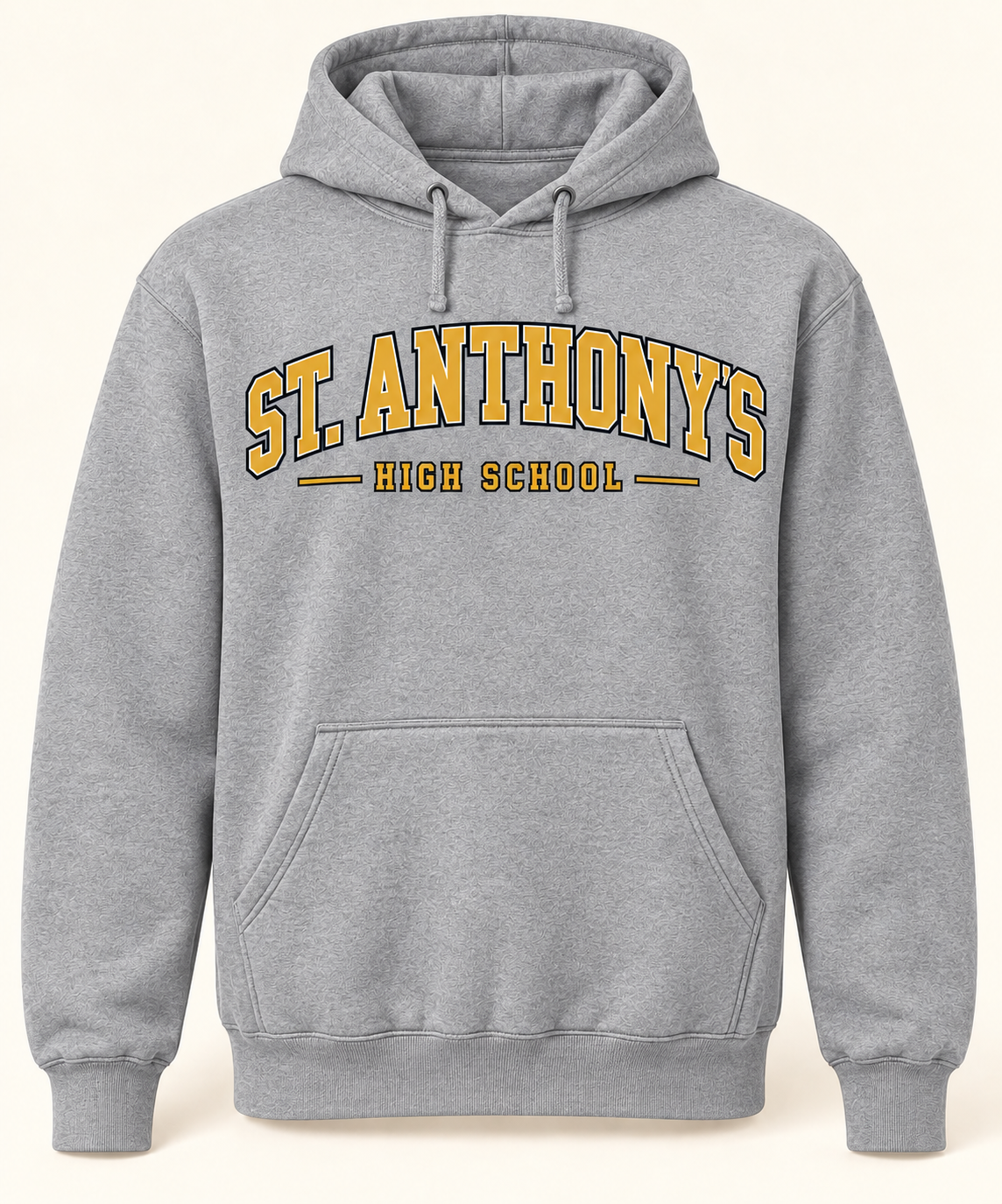 St. Anthony's High School Collegiate Hoodie in Heather Gray — collegiate lettering