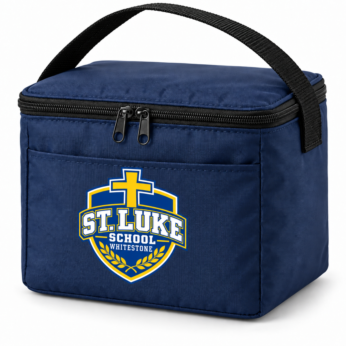 St. Luke School 6-Can Zippered Cooler Bag in Navy
