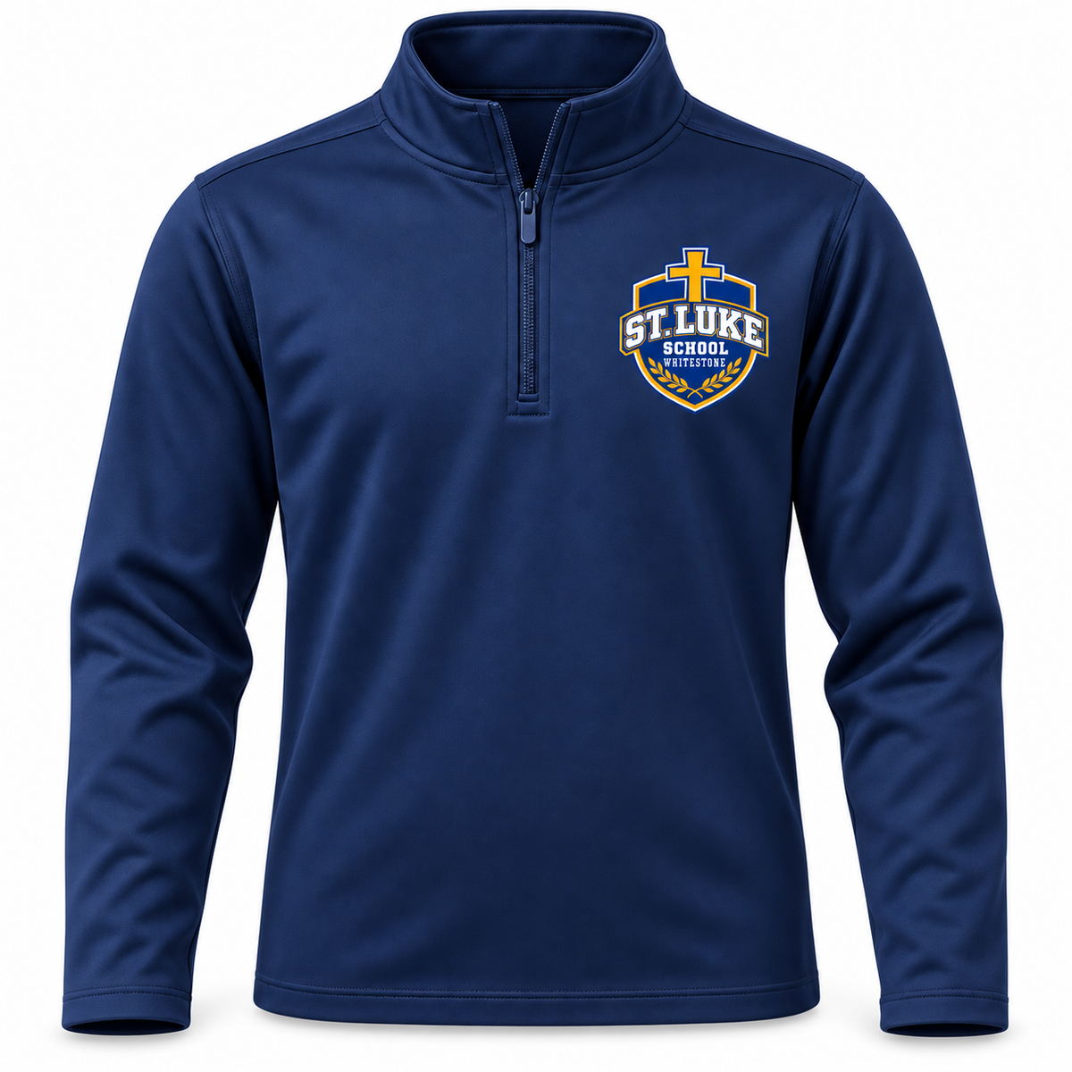 St. Luke School Youth Performance Quarter-Zip in Sport Dark Navy