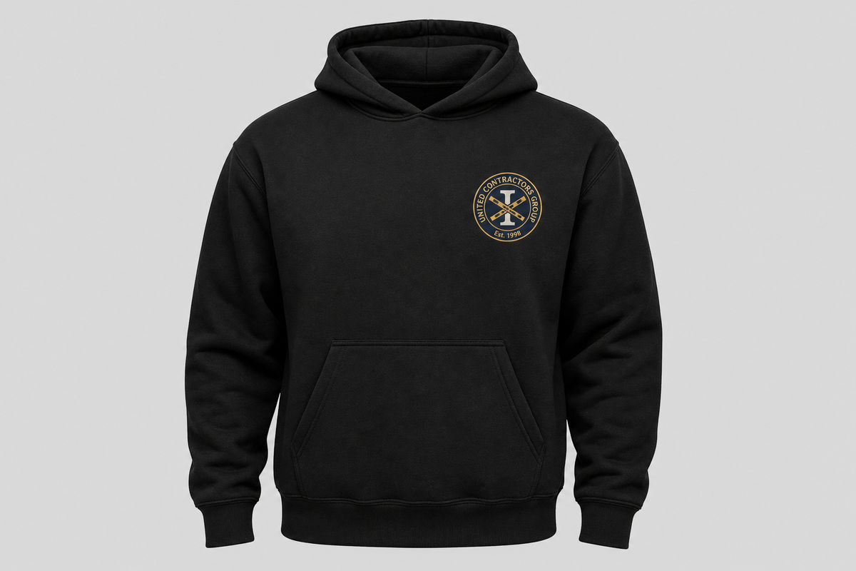 Custom hoodie front left chest