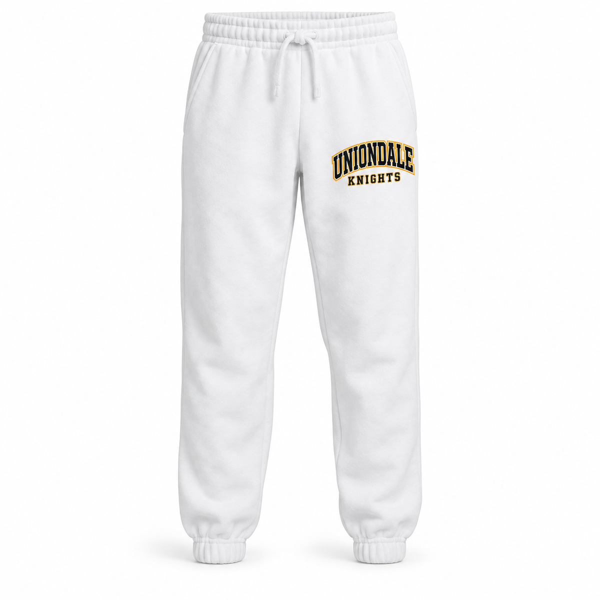 Uniondale Knights Campus Arch Fleece Joggers in White