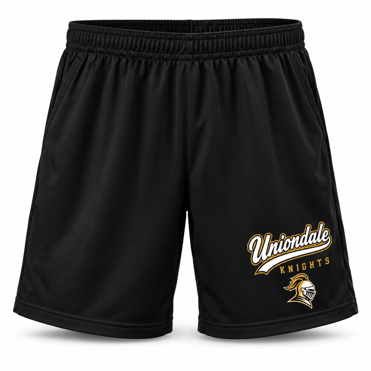 Uniondale Knights Youth Ballpark Athletic Shorts in Black
