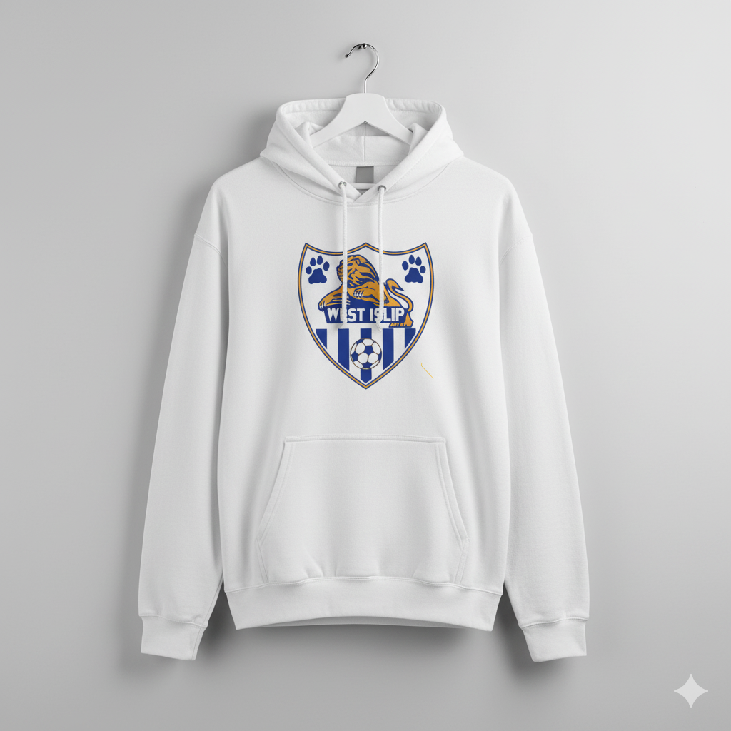 West Islip Lions White Hoodie