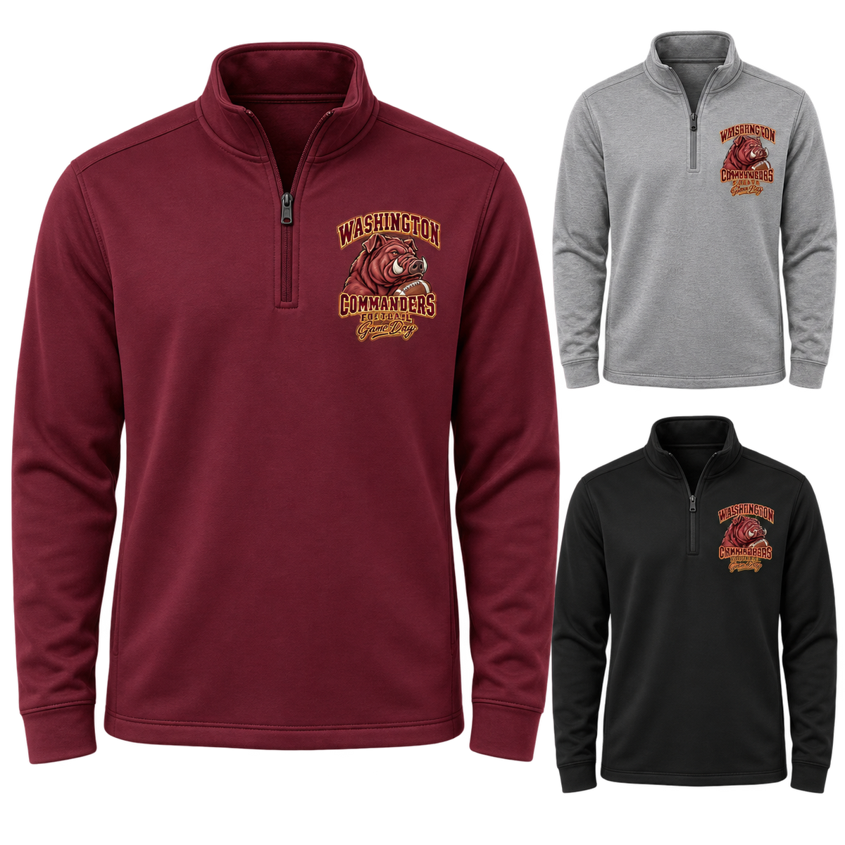 Washington Left-Chest Quarter-Zip Pullover — product thumbnail
