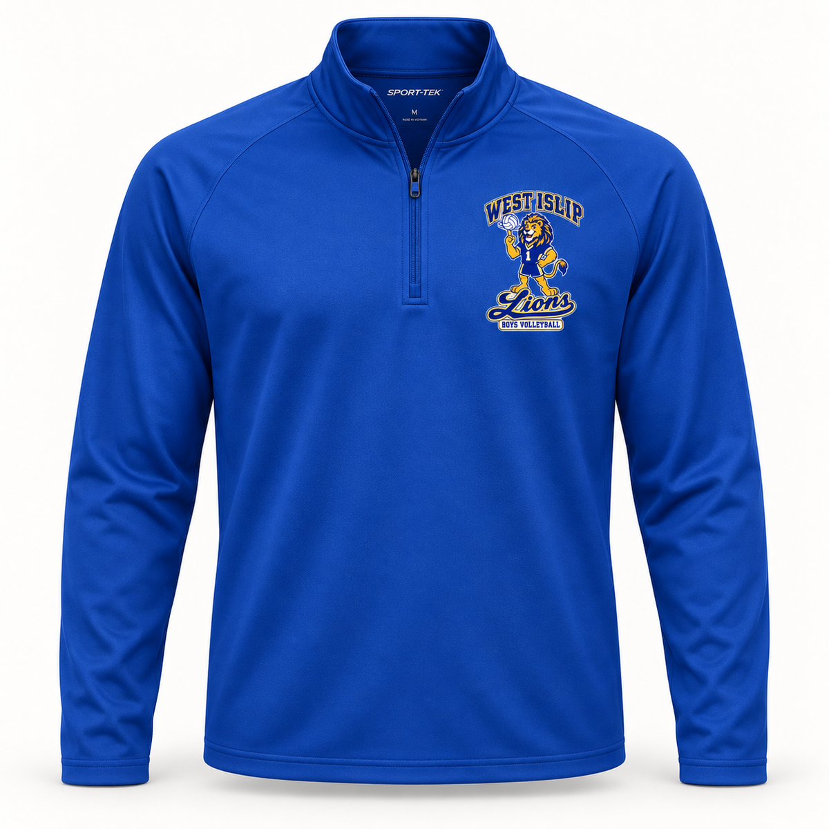West Islip Boys Volleyball Rally Lion Performance Quarter-Zip in True Royal