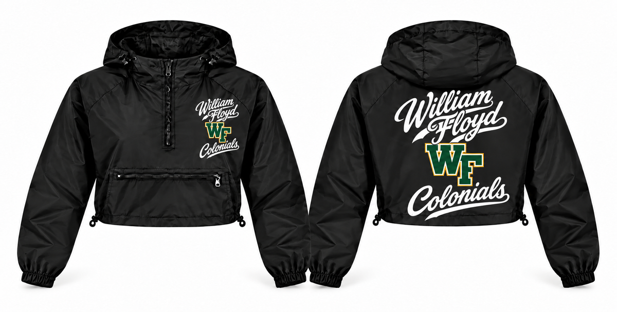 William Floyd Colonials windbreaker front and back