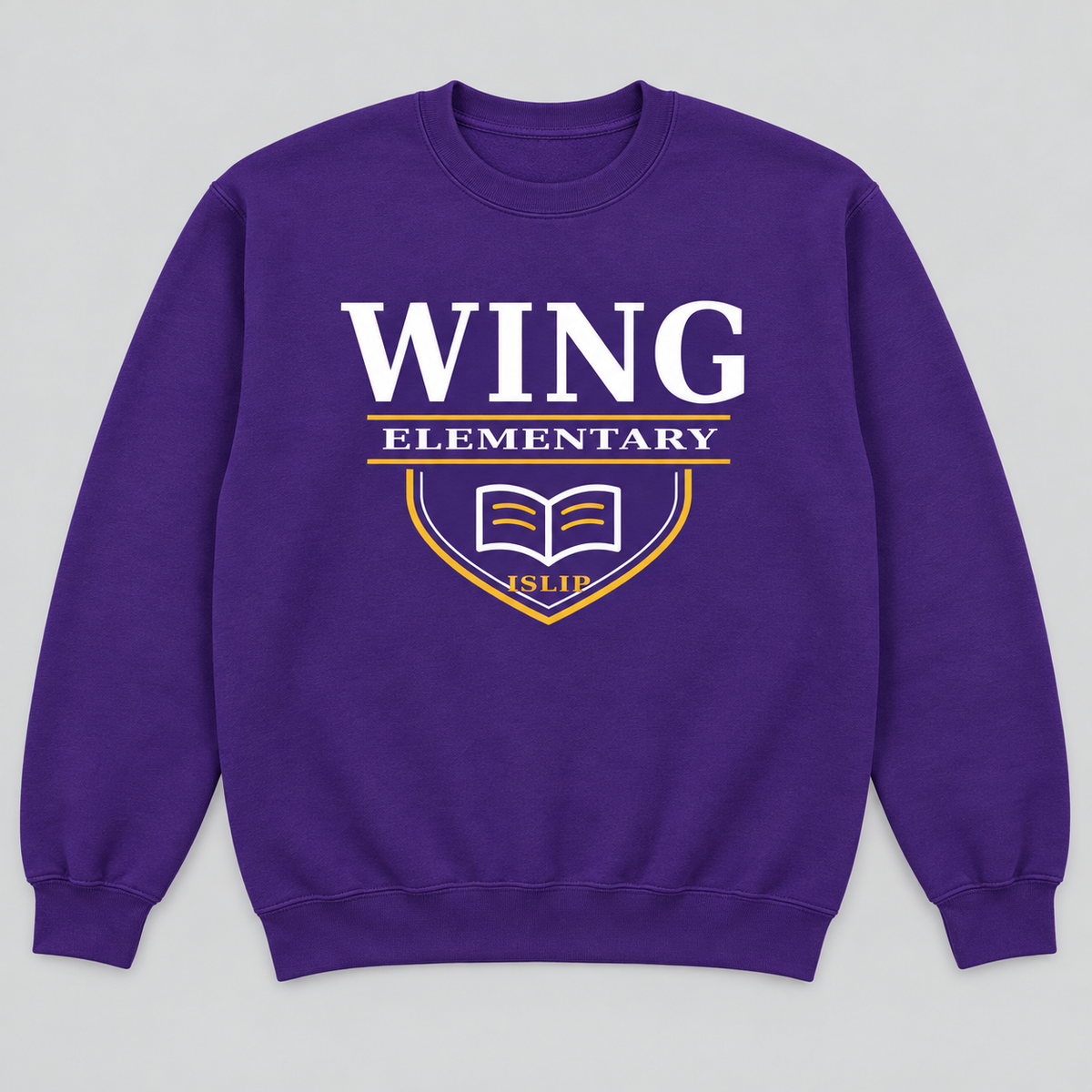 Purple Wing Elementary Collegiate Scholars Adult Crewneck Sweatshirt