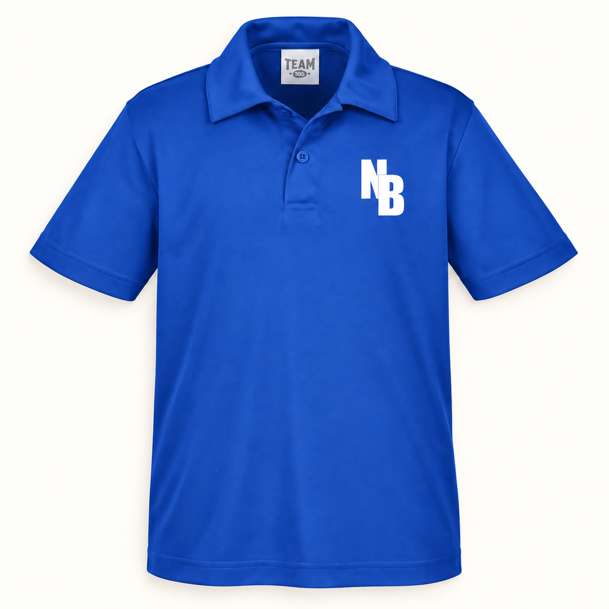Youth North Babylon NB Polo Shirt in Sport Royal, front view