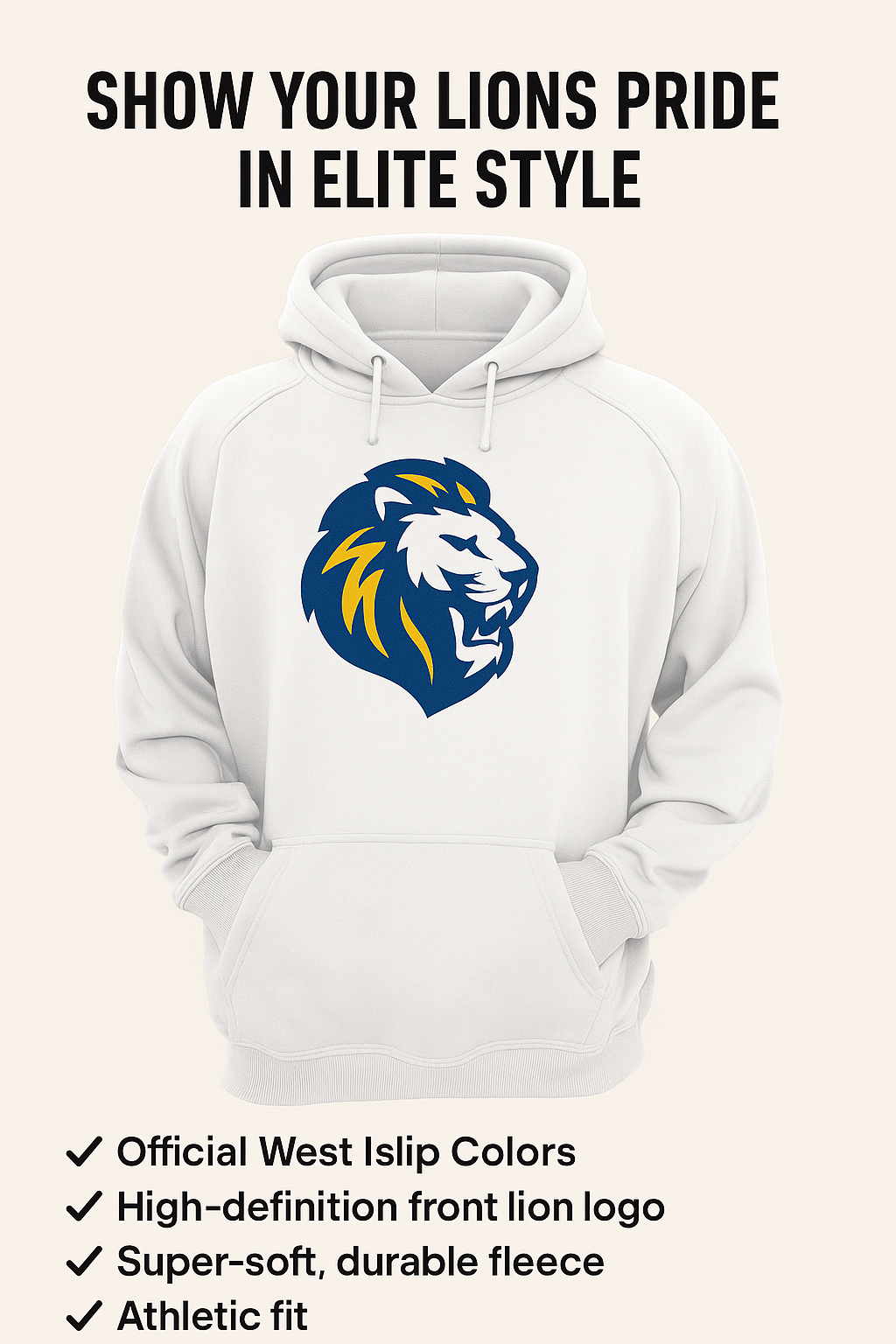 West Islip Lions Hoodie