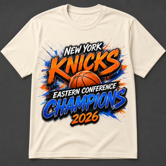 New York Knicks Eastern Conference Champions 2026  Vintage Tee