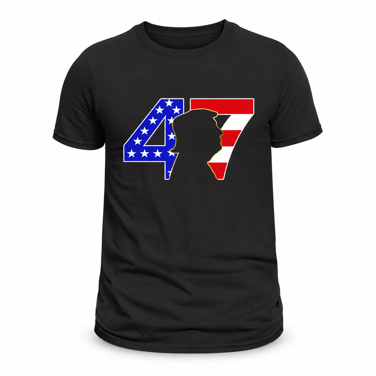 47 Trump Black T-Shirt — front product view