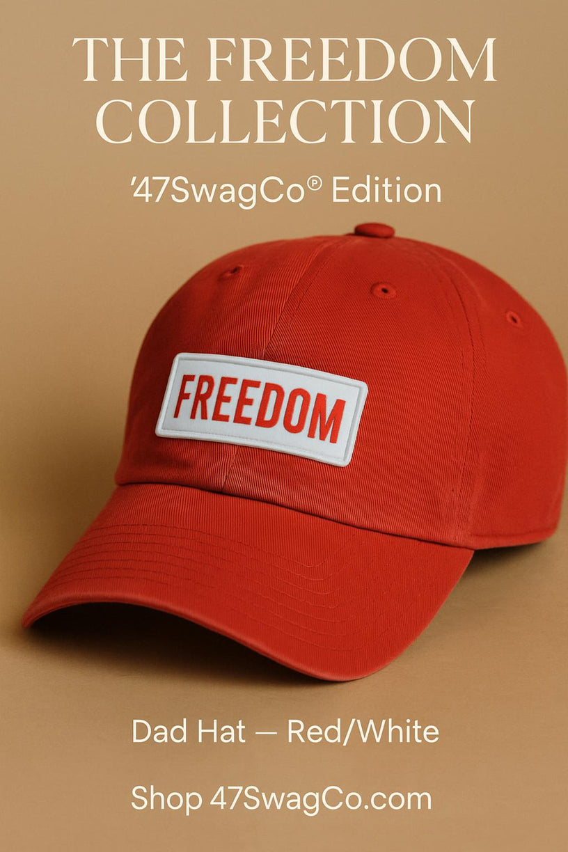 Freedom Dad Hat – Red/White (Charlie Kirk Birthday Edition, Oct. 14th