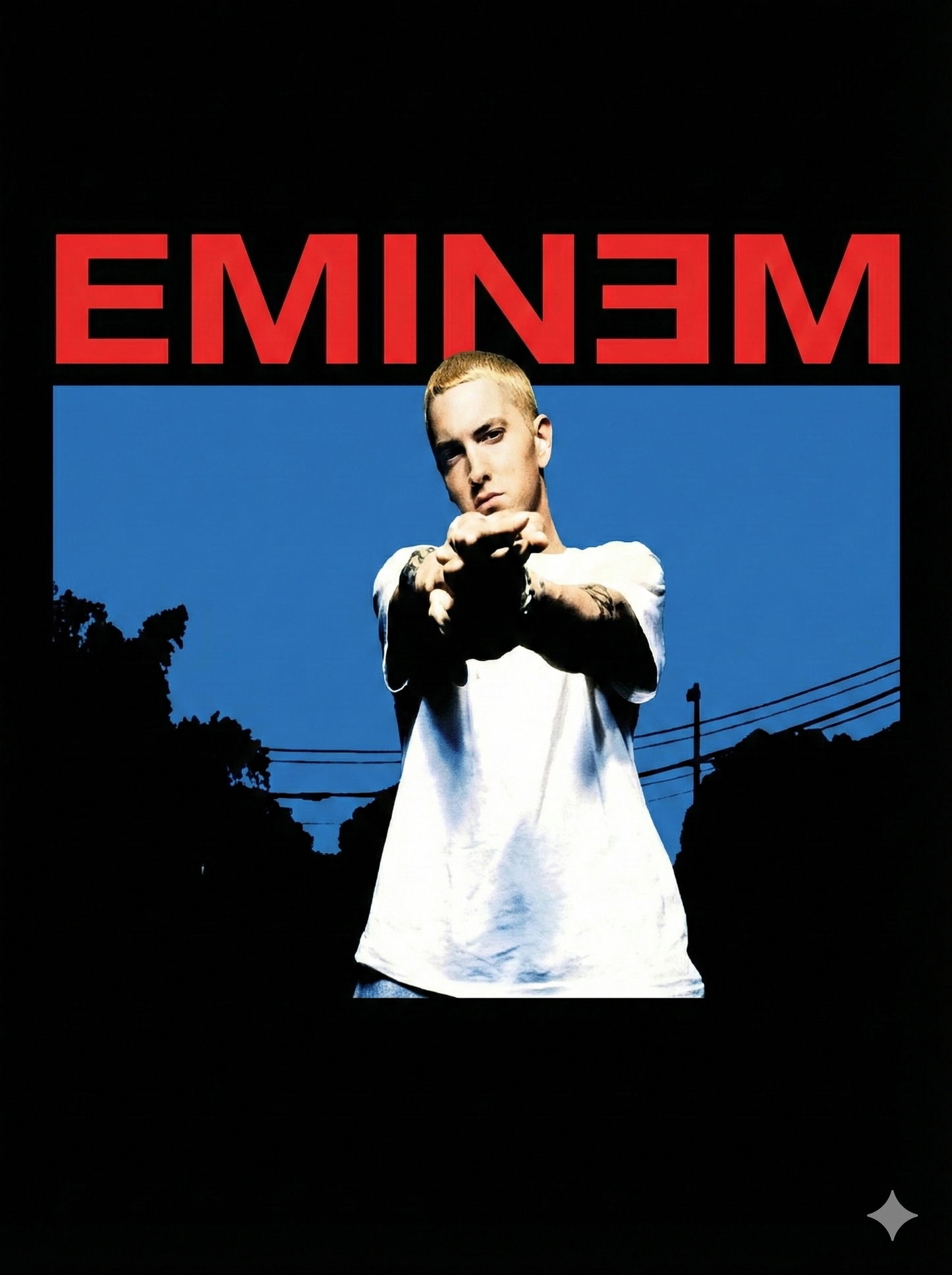 Vintage Eminem "Slim Shady" Graphic T-Shirt | Iconic 90s Hip Hop Tee - Black