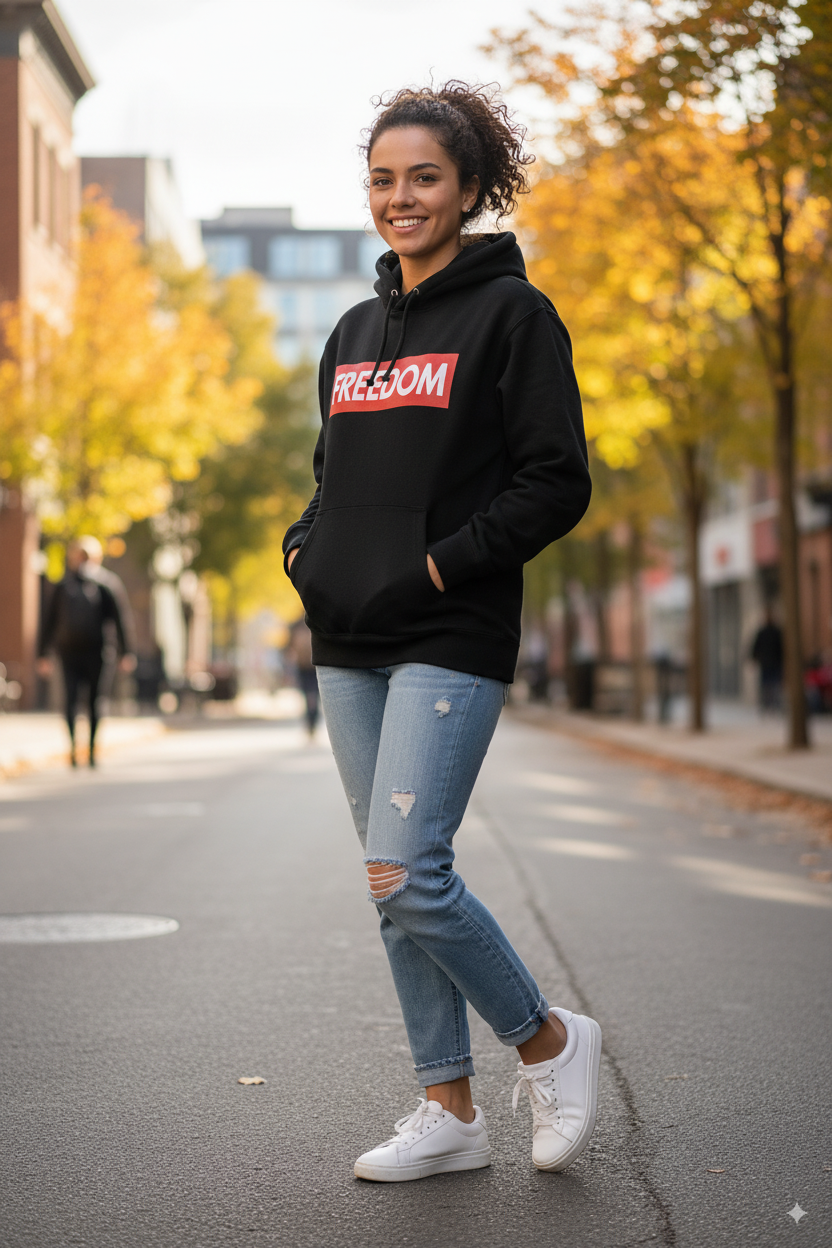 LIMITED DROP – FREEDOM HEAVYWEIGHT HOODIE (SUPREME BOX LOGO EDITION)