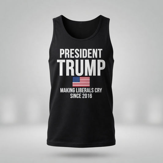 President Trump: Making Liberals Cry Since 2016 – Men's Premium Tank Top
Make a Bold Statement.