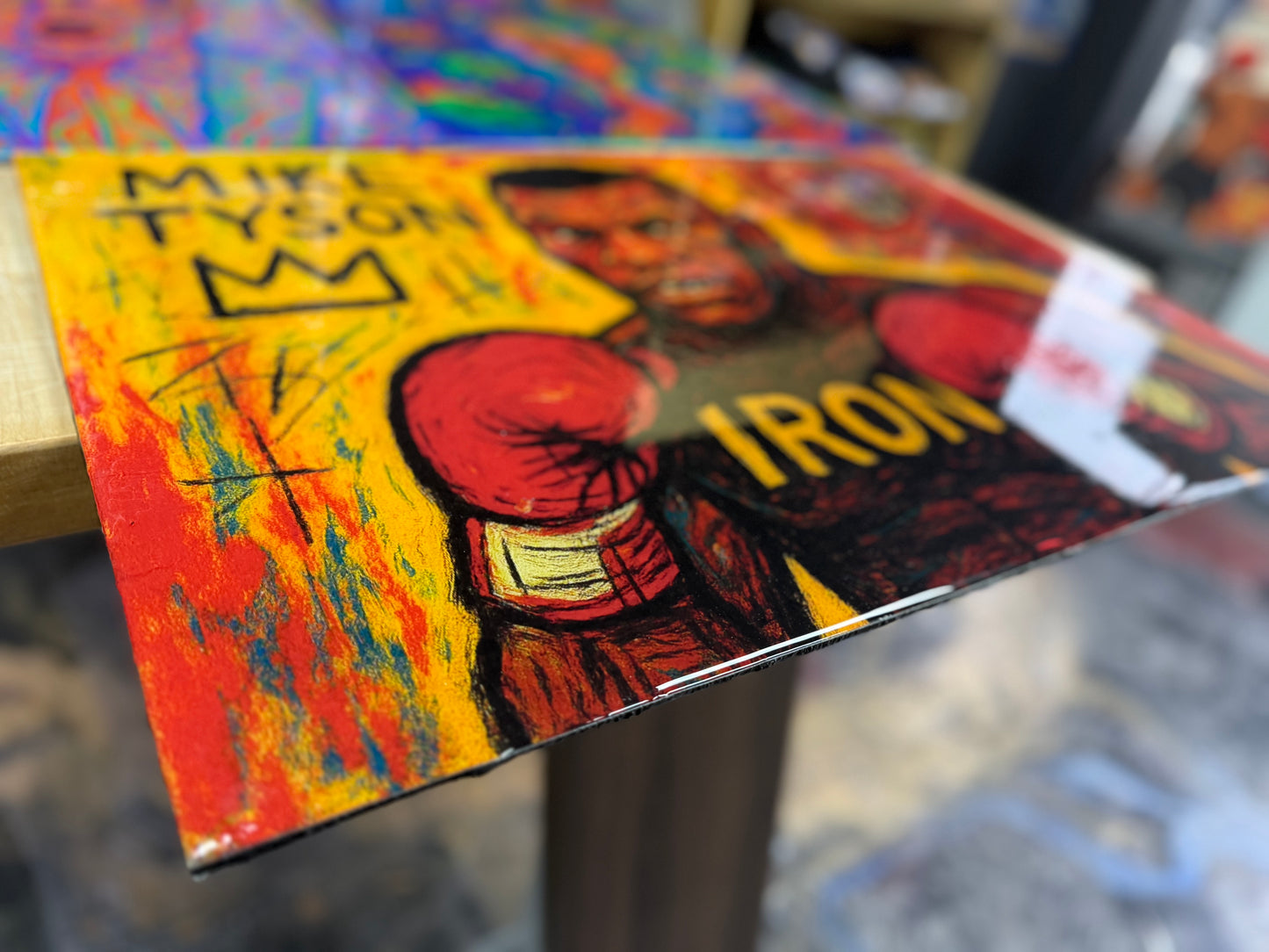 IRON CROWN: Basquiat-Inspired Mike Tyson Resin Original — Made by G$”