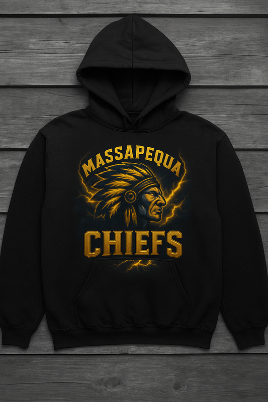 Massapequa Chiefs Power Surge Hoodie — Black Edition