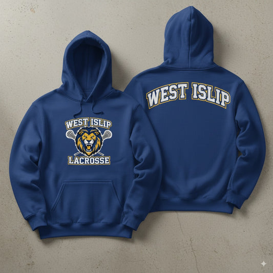 West Islip Lacrosse Premium Royal Blue Hoodie