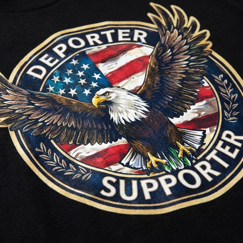 Deporter Supporter Premium Black Tee – Gold Edition