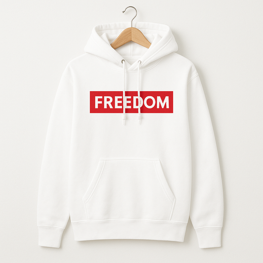 FREEDOM Heavyweight Hoodie – Supreme Box Logo Limited Drop