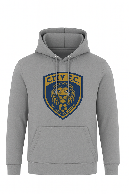 West Islip Soccer Club City F.C. Heather Gray Premium Hoodie – Limited Club Edition