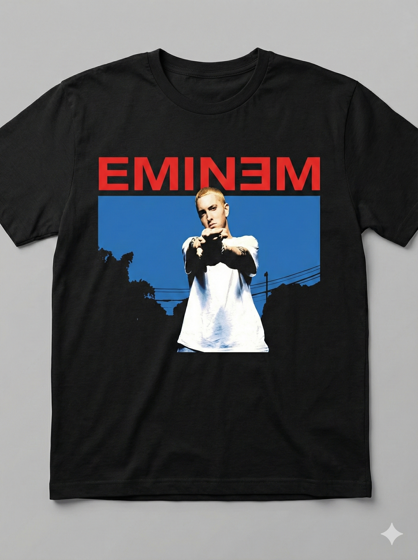 Vintage Eminem "Slim Shady" Graphic T-Shirt | Iconic 90s Hip Hop Tee - Black