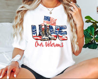 Thumbnail for LOVE Our Veterans T-Shirt