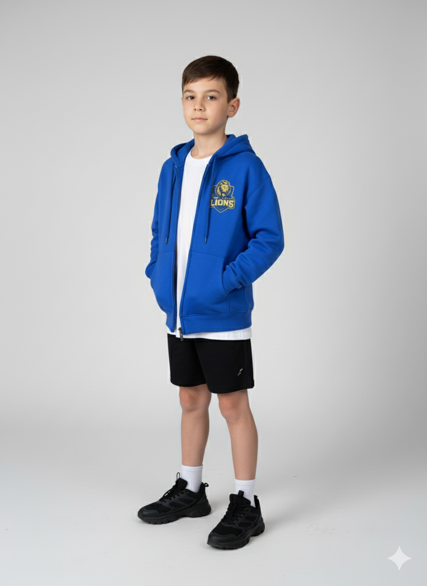 West Islip Lions  Zip-Up Hoodie Customized name