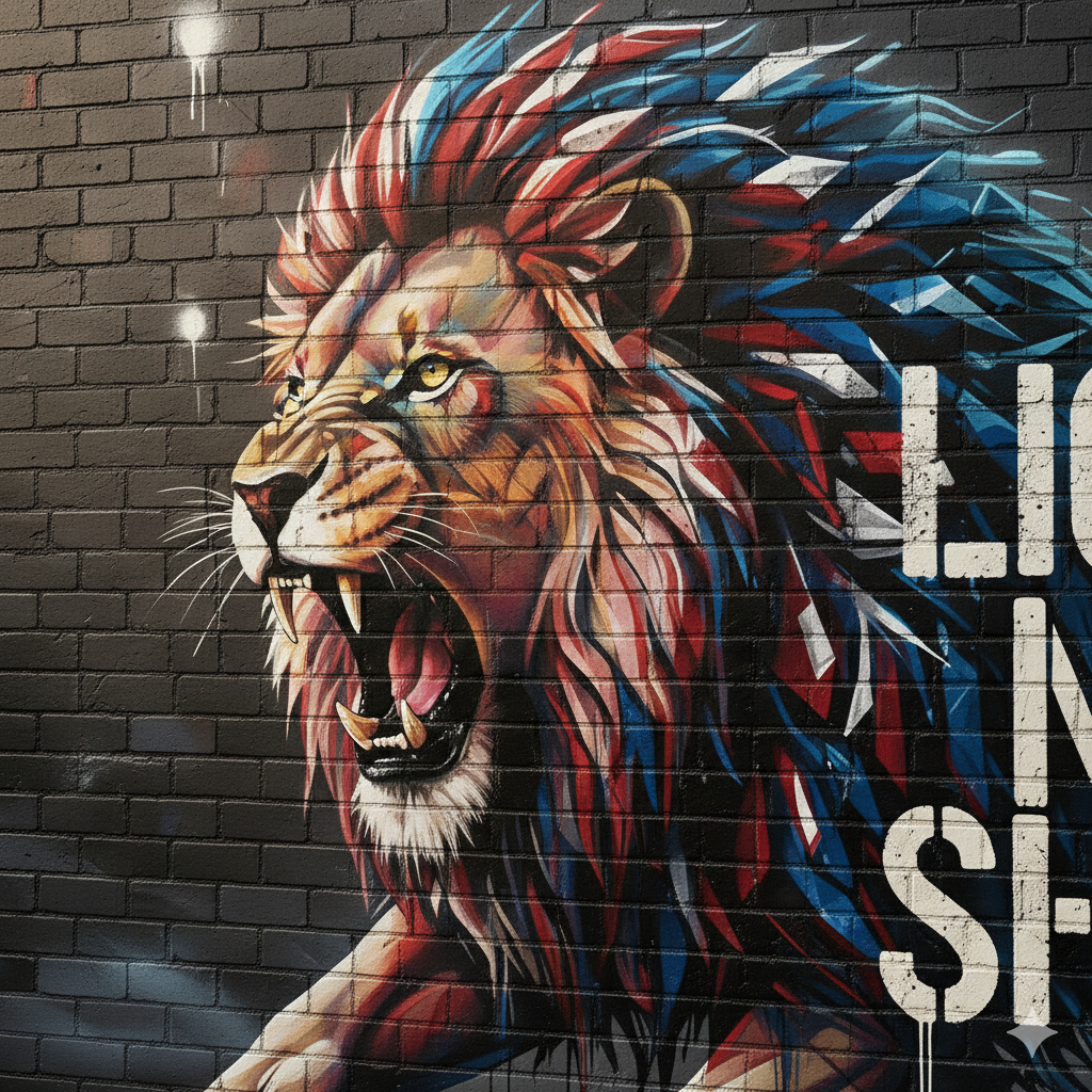 LIONS NOT SHEEP CANVAS (20X30)