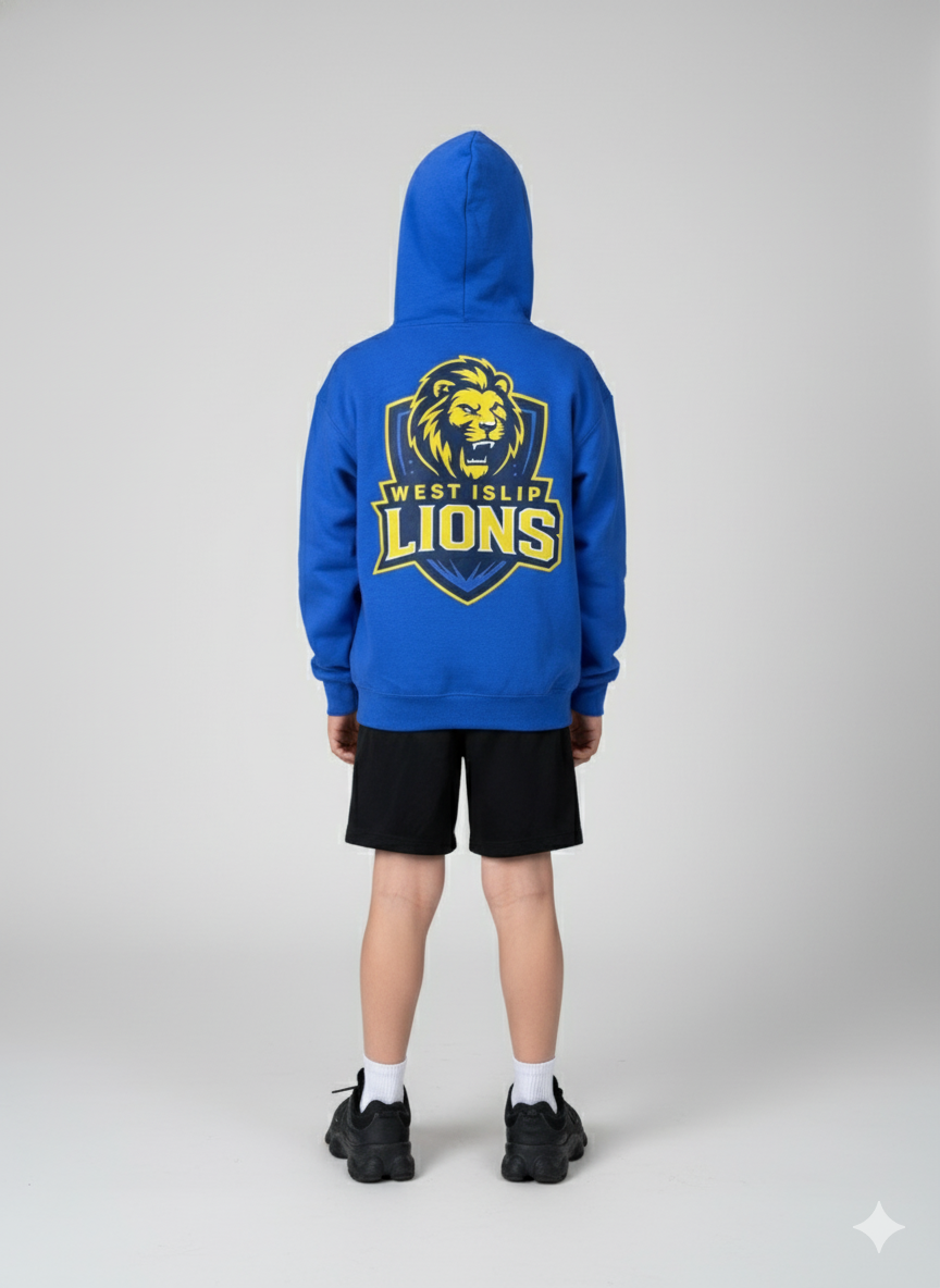 West Islip Lions  Zip-Up Hoodie Customized name