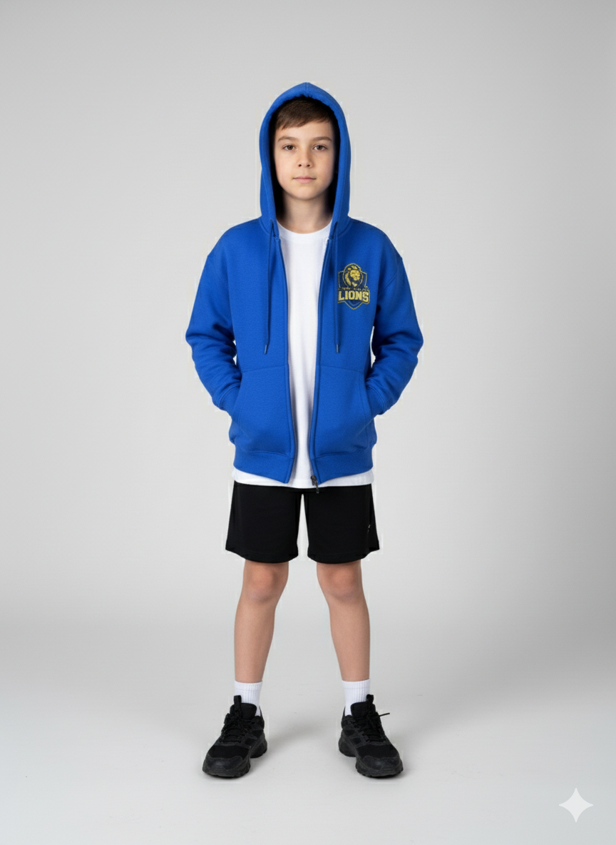 West Islip Lions  Zip-Up Hoodie Customized name