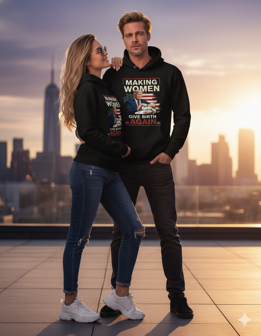 Making Women Give Birth Again" Hoodie