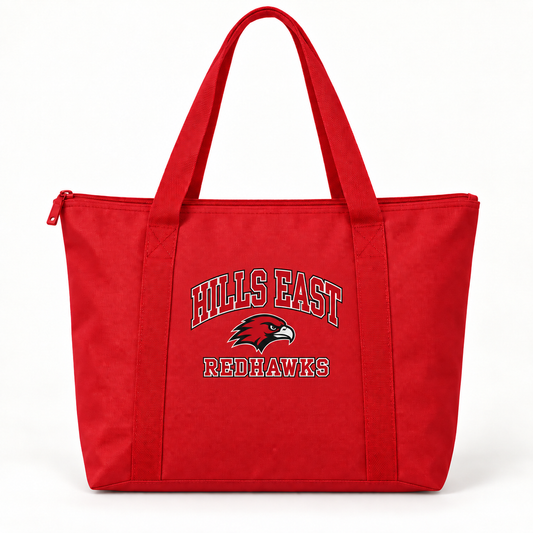 Half Hollow Hills East RedHawks Campus Zippered Tote Bag