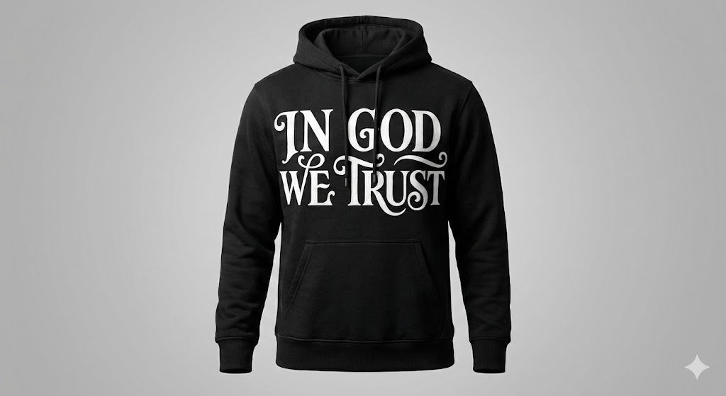 In God We Trust - Premium Statement Hoodie (Black)