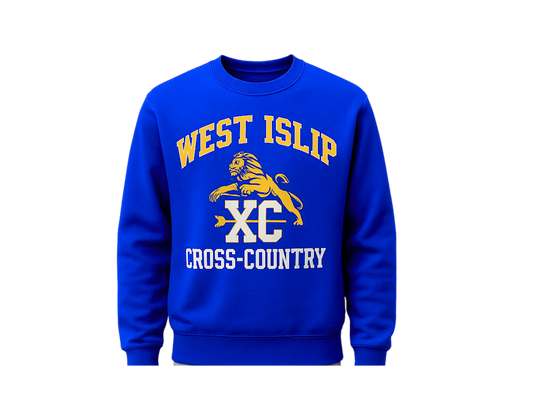 WI Cross Country Royal Blue Crewneck Premium Sweatshirt