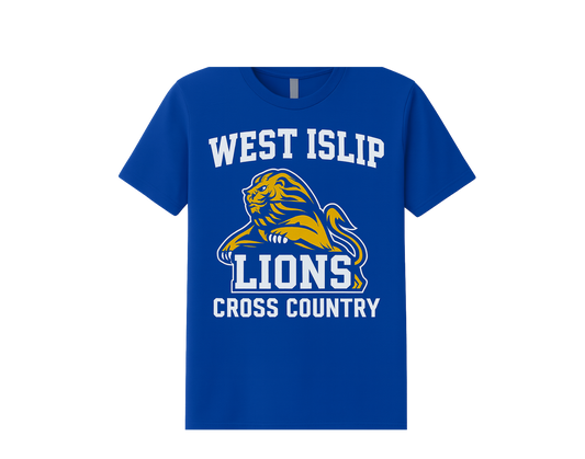 WI Cross Country Royal Blue Lions Tshirt