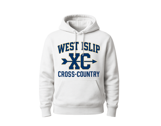 WI Cross Country Premium XC White Hoodie
