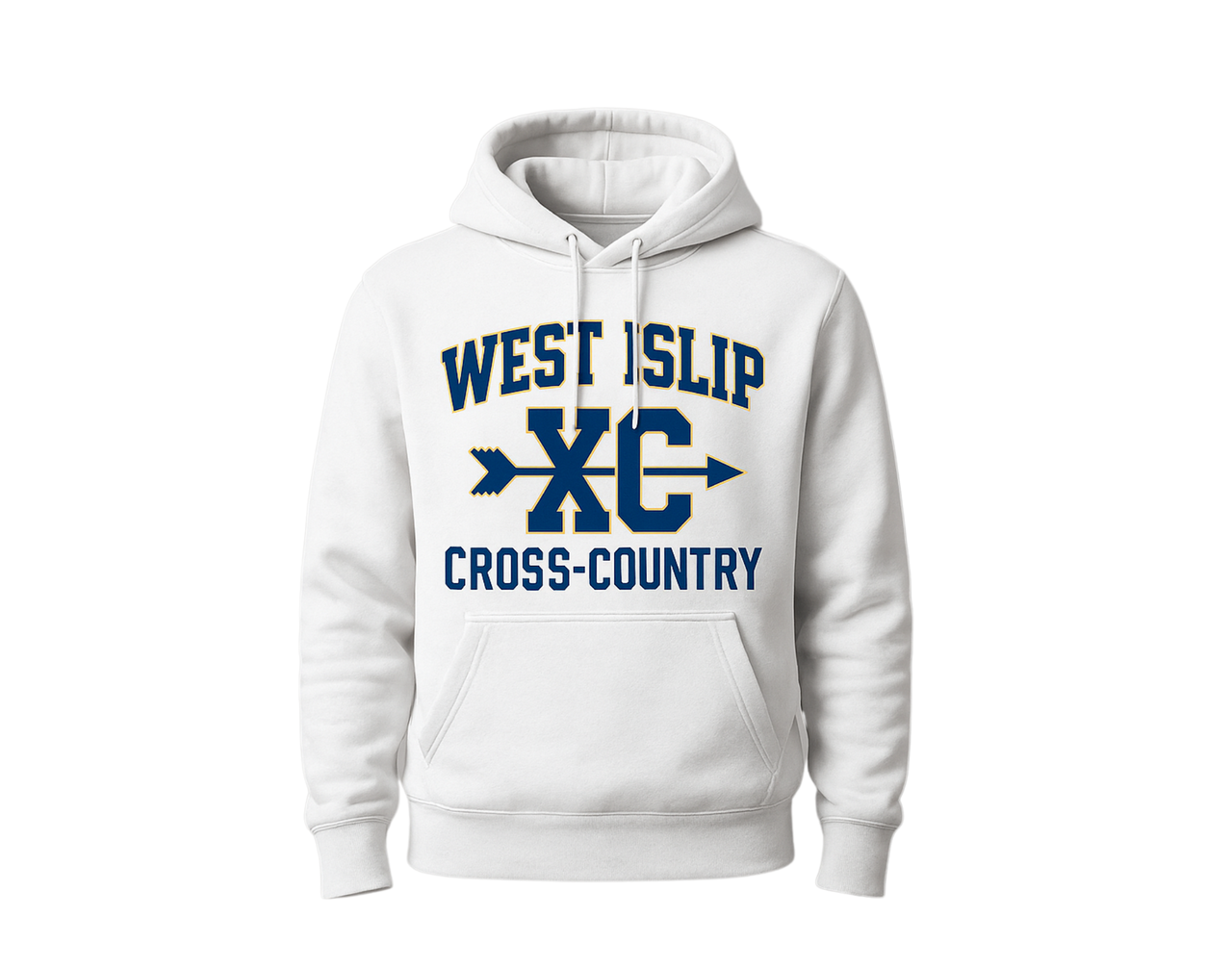 WI Cross Country Premium XC White Hoodie
