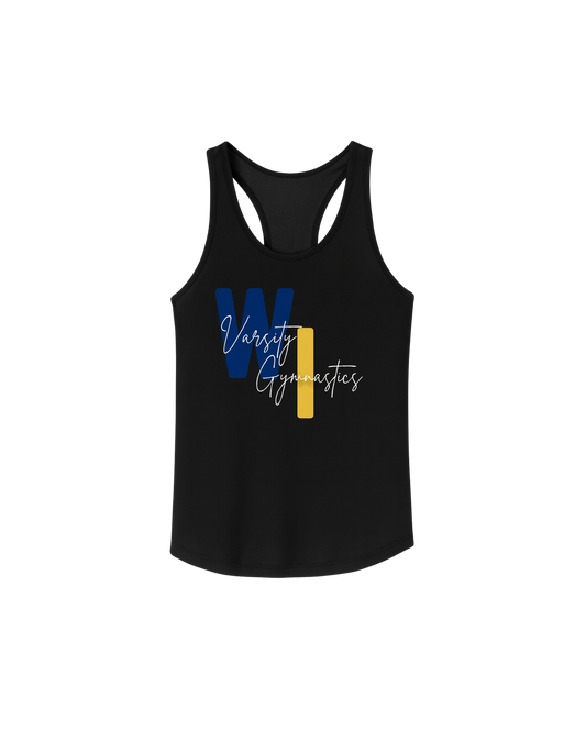 WI Gymnastics Womens Dri-Fit Style Tank Black