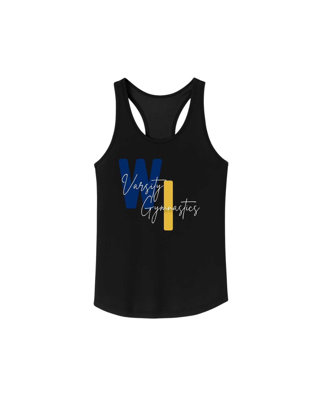 WI Gymnastics Womens Dri-Fit Style Tank Black