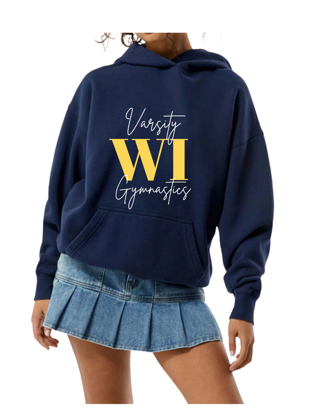 WI Gymnastics Hoodie Navy