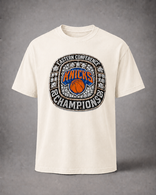 New York Knicks Eastern Conference Champions 2026 Ring Tee