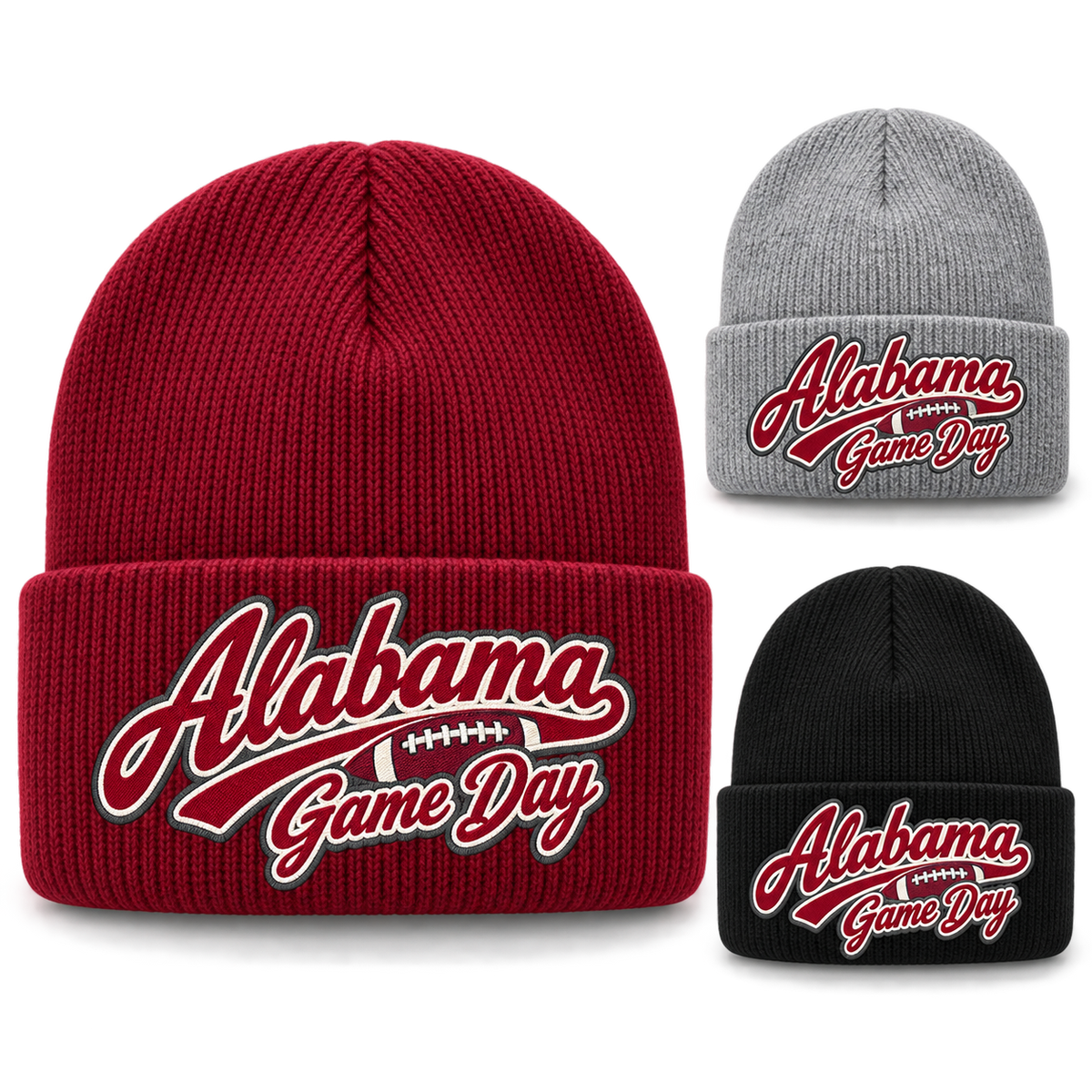Alabama Game Day Script Cuffed Beanie — product thumbnail