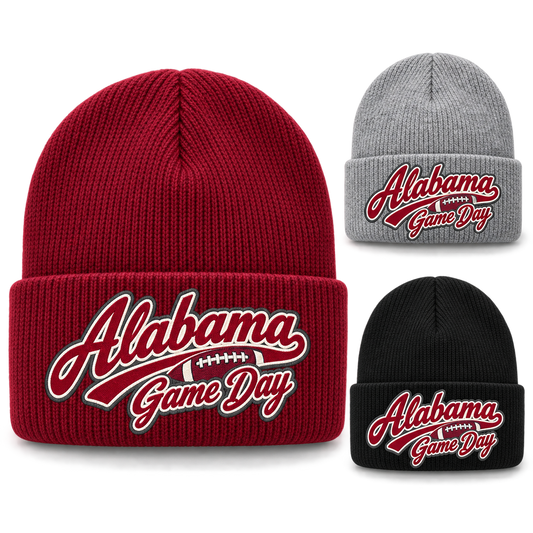 Alabama Game Day Script Cuffed Beanie — product thumbnail