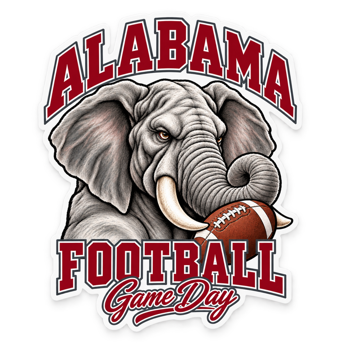 Alabama Mascot Die-Cut Sticker — product thumbnail