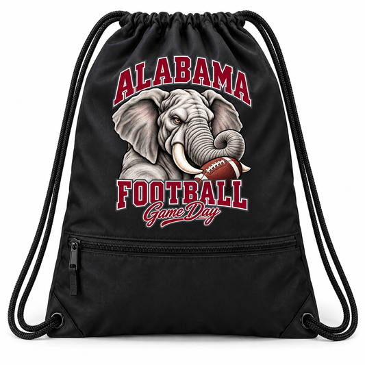 Alabama Mascot Zip-Pocket Drawstring Bag — product thumbnail