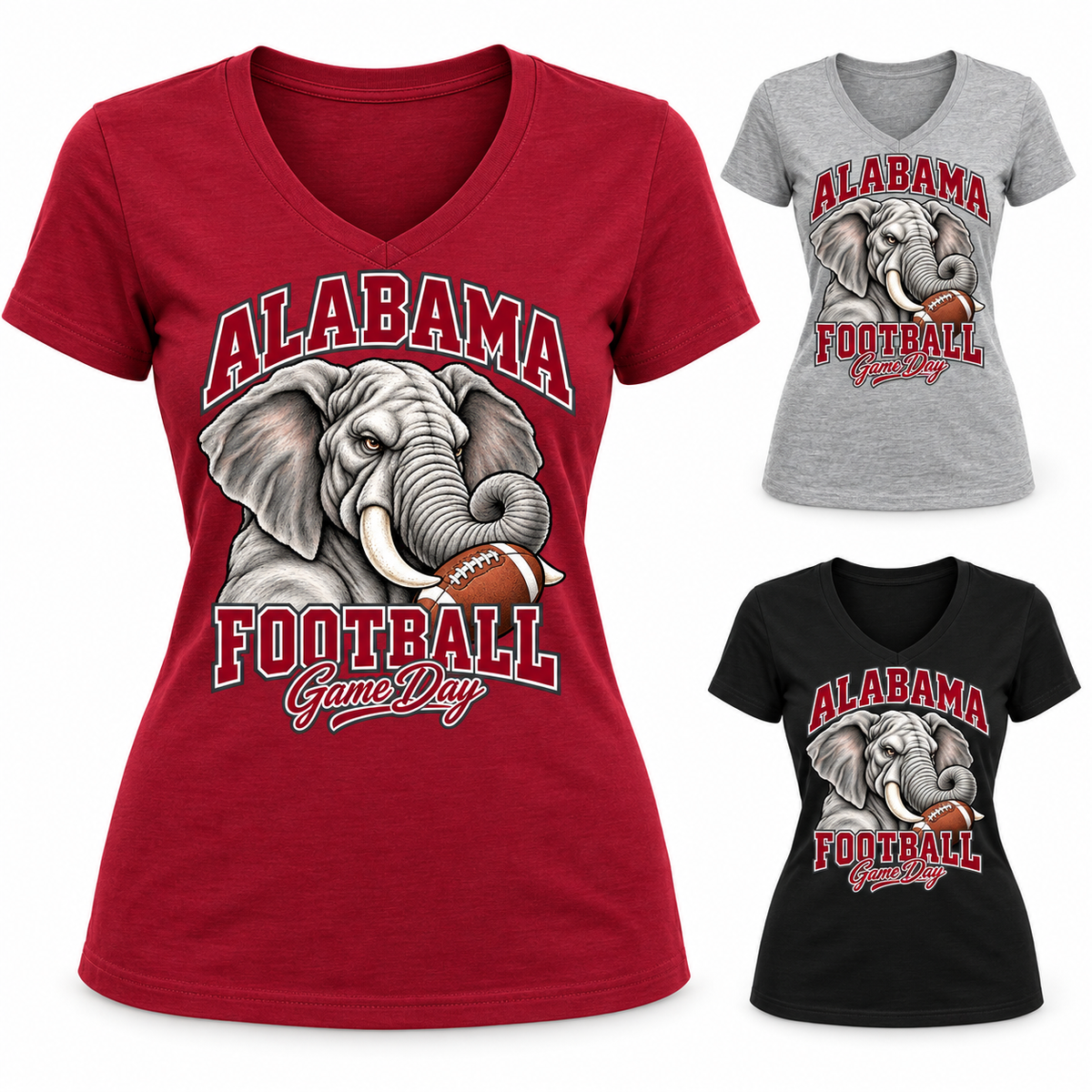 Alabama Women's Mascot V-Neck T-Shirt — product thumbnail