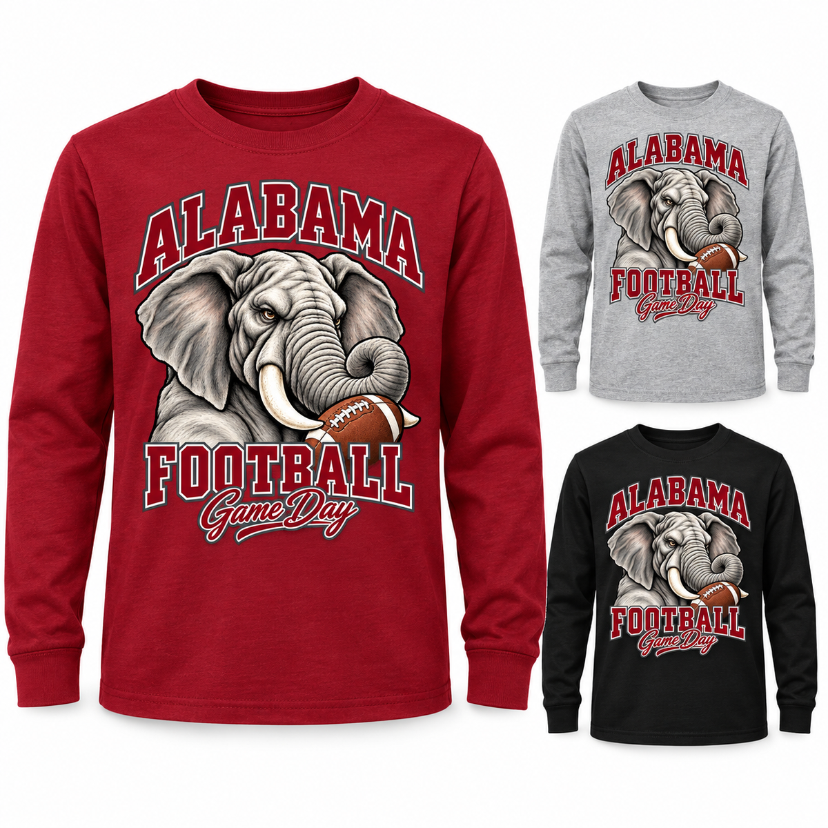 Alabama Youth Mascot Long Sleeve T-Shirt — product thumbnail