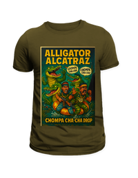 Thumbnail for Alligator Alcatraz Army Green T-Shirt