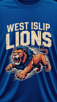 Thumbnail for West Islip Lions Fierce Pride T-Shirt - Roaring Spirit Collection